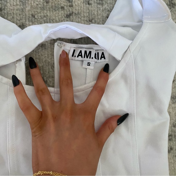 i am gia white corset tank - Picture 3 of 4